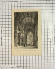 Original Old Antique Print