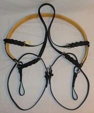 Ideal Equestrian Luxe Leather Horse Carriage Driving Full Size Single Breeching