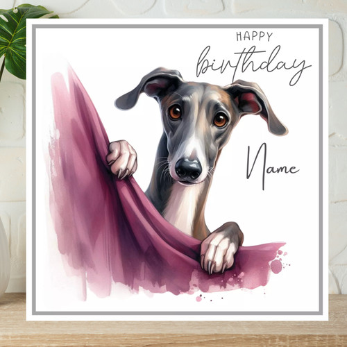 Personalised whippet dog - personalised,