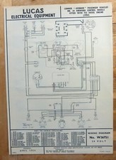 Original LUCAS Commer Avenger Passenger MK 111 TS3 Wiring Diagram 1954 W36751