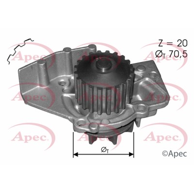 Apec water pump for - water, peugeot