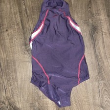 SPEEDO 34" chest hydrasuit zipped Endurance swimsuit purple high neck size NEW