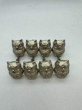 Antique Silver Metal Owl Bird Knob, Pull, Handle, for Cupboards, Doors, Cabinets