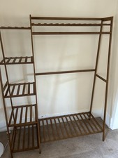 Wooden clothes rail rack - rail,