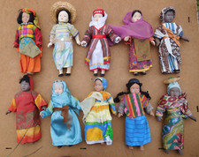 10 vintage foreign dolls world costumes porcelain bodies charming