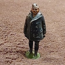 Vintage 1/32 WW2 airman painted metal toy soldier by John Hill & Co.