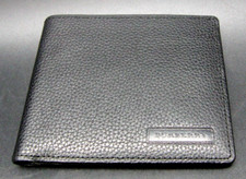 Genuine Burberry Nova Full Black Leather Logo Wallet Purse W075