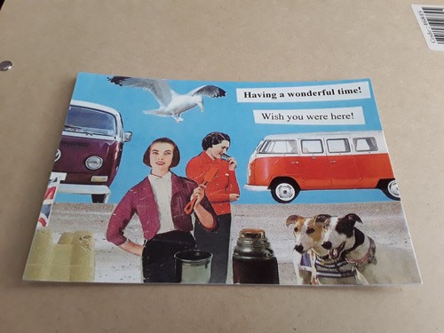 Retro seaside postcard - seaside,