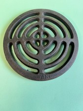 Round 7" (178mm) Cast Iron Heavy Duty Drain Cover Grate Metal Lid Cap