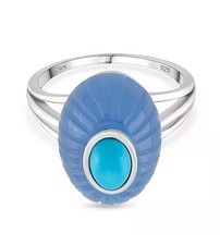 Turquoise and blue jade - blue,