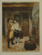 Signed Mezzotint by Thomas