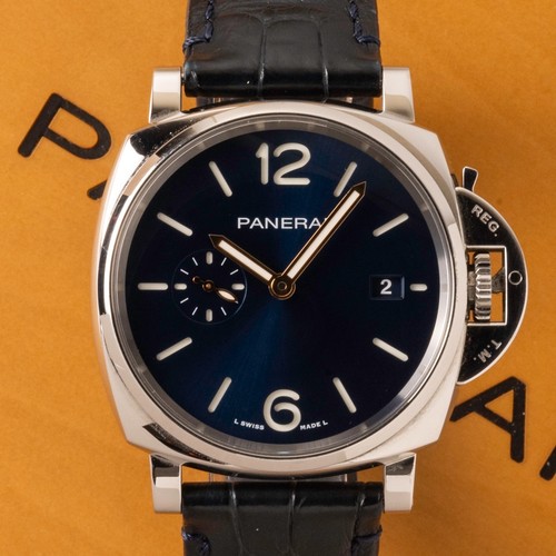 Panerai luminor due blue dial - panerai,