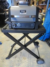 Ninja Woodfire Electric BBQ, Grill & Smoker + Wheeled Stand and Full Cover
