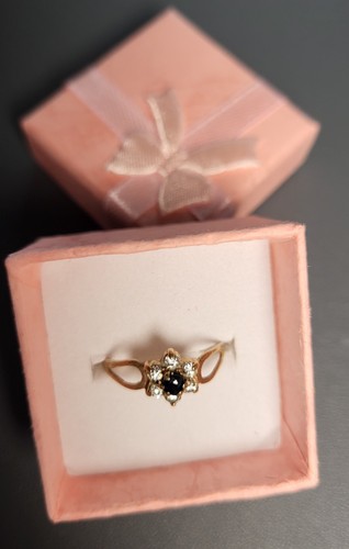 Vintage 80s sapphire cubic - vintage,