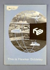 HAWKER SIDDELEY MANUFACTURERS BROCHURE 1964 TRIDENT VULCAN HS748 P.1127 ARGOSY
