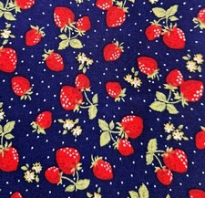 Cotton fabric strawberry - fabric,