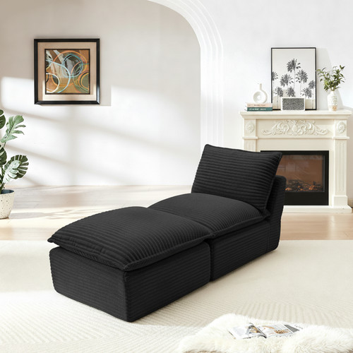 Modern corduroy cloud sofa
