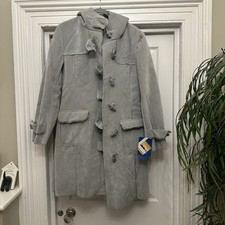 Miss Trish Grey Faux Suede