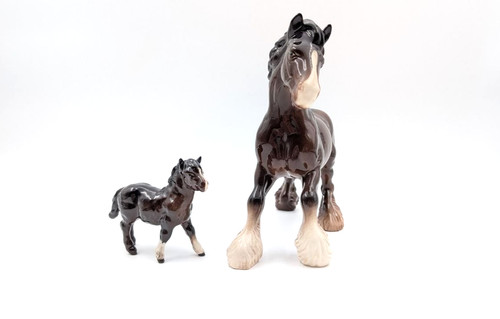 Vintage beswick horse with - beswick,