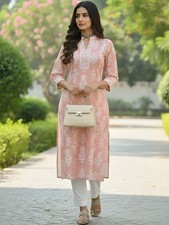 Indian Women Bollywood Peach