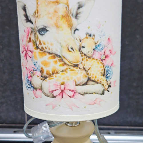 Handmade small table - table, lamp