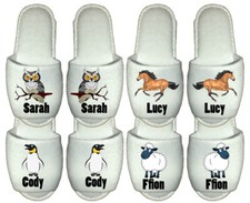Personalised animal slippers - animal,