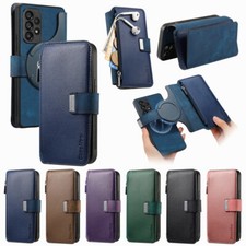 For Samsung S24 S23 Ultra A55 A54 A34 Shockproof Magnetic Card Slot Case Cover