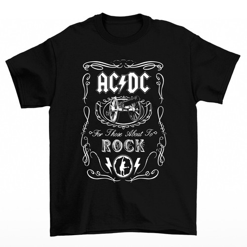 Cannon swig t shirt - ac/dc,