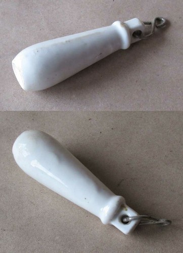 Antique porcelain pull - antique, toilet
