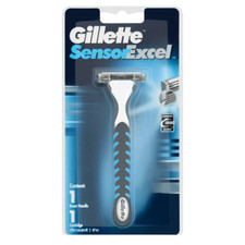 Gillette Sensor Excel Razor Handle Twin Blade Manual Free Shipping