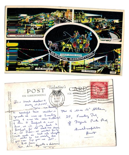 Postcard blackpool - postcard,