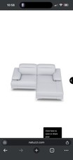 Natuzzi Speranza Grey Leather Sofa