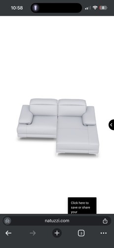 Natuzzi speranza grey leather - natuzzi,