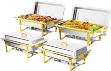 Elegant 4 Pack Chafing Dishes