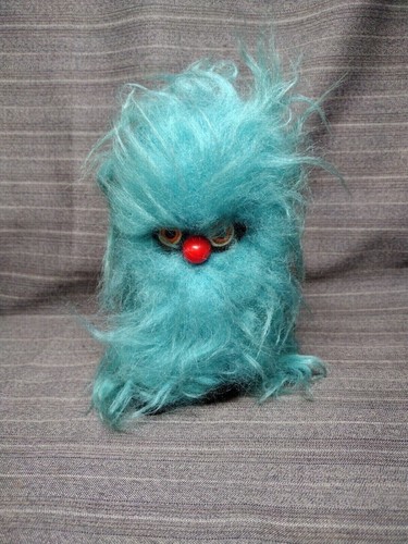 Vintage blue hairy orange - vintage,