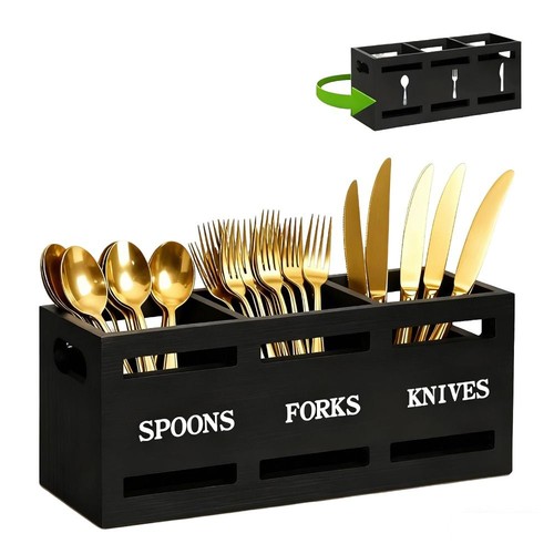 Space saving cutlery holder - saving,
