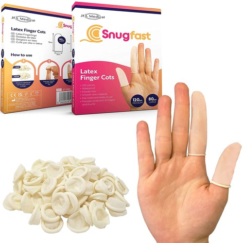 Snugfast latex finger cots - latex,