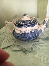 staffordshire pottery blue