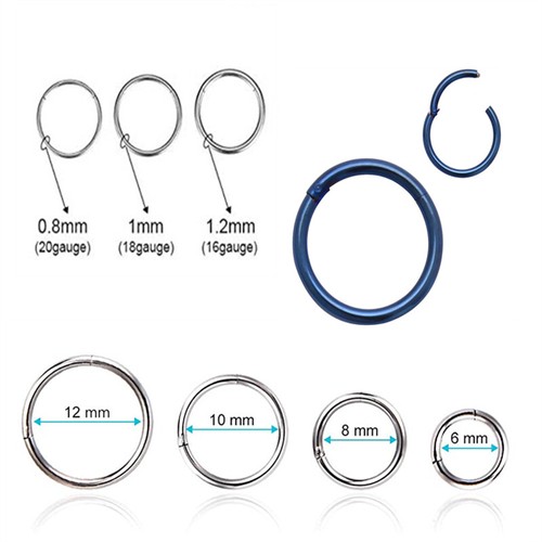 Surgical steel nose ring - surgical,