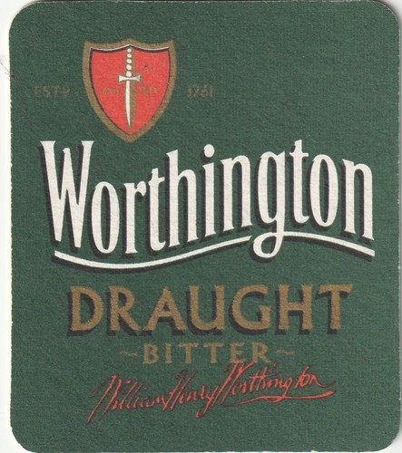 Beer mat worthington brewery - beer,
