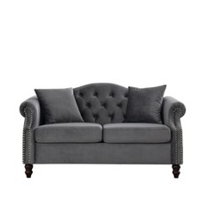57"Chesterfield Sofa Grey