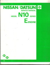 Datsun Nissan N10 Series Cherry 1981-82 E Series Engine 1.0 1.3 Original Manual