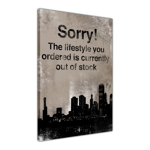Banksy sorry qport canvas - sorry, wall