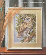 SHORT-EARED OWL~CROSS STITCH