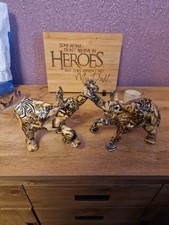 La Vie Collage Safari Animal Print Patchwork Decoupage Ceramic