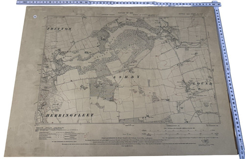 Antique ordnance survey map - antique,
