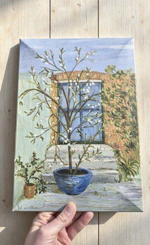 Vintage 1960s oil painting - oil, on