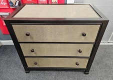 Unusual Stanley Furniture Chest of Drawers Metal Frame & Fabric Front - CS F17