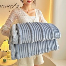 Ribbed Soft Fleece Throws