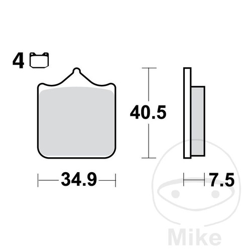 Trw sintered front - trw, brake